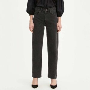 Levi’s dad jean 23 rad dad black slouchy loose straight denim jeans